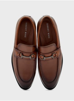 Robert Wood Trim Detail Formal Loafers  - Image 4