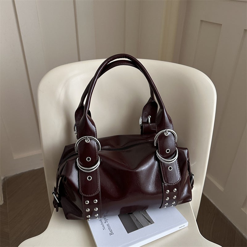 Eighth Element Women's PU Shoulder Bag 2026 New Style with Rhinestones - Image 3