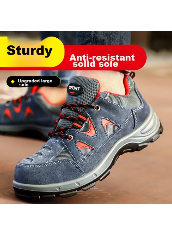 JUNBU Junbu Safety Shoes For Men With Steel Toe Cap, Anti-smashing, Anti-puncture, Wear-resistant, Lightweight, Work Safety, Construction Site Protective Functional Shoes 3020 Size 41 - Image 2