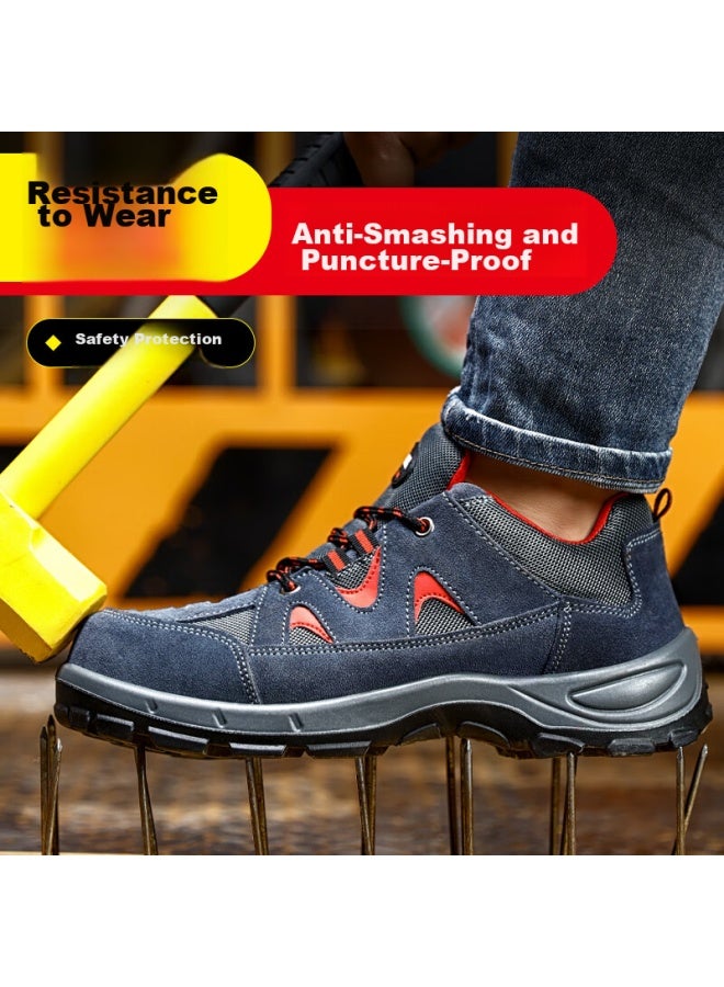 JUNBU Junbu Safety Shoes For Men With Steel Toe Cap, Anti-smashing, Anti-puncture, Wear-resistant, Lightweight, Work Safety, Construction Site Protective Functional Shoes 3020 Size 41 - Image 4
