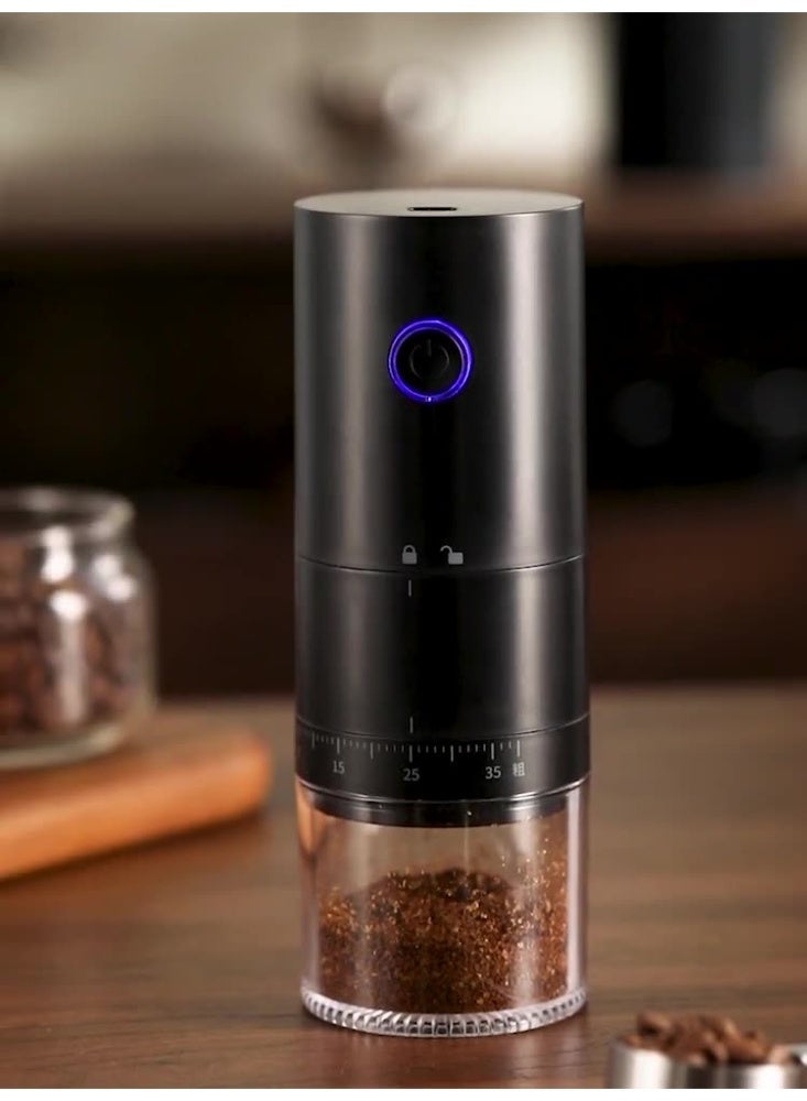 حصريا مطحنة قهوة كهربائية منزلية، مطحنة محمولة أوتوماتيكية بالكامل، مطحنة قهوة صغيرة قابلة لإعادة الشحن عبر USB - Image 1
