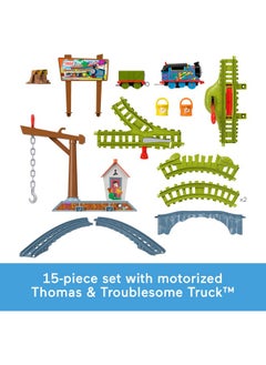 THOMAS & FRIENDS Motorized Toy Train Set Paint Delivery With Thomas & Troublesome Truck For Pretend Play Preschool Kids Ages 3+ Years  - Image 5
