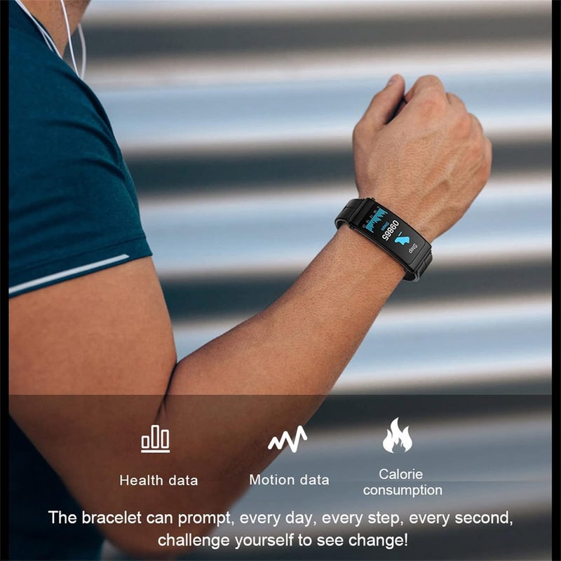 comfrt 2 in 1 Smartwatch with Earbuds Smart Bracelet Wireless Bluetooth Headset Combo Bluetooth Touch-Screen Multi Sport Mode Heart Rate Blood Pressure Sleep Monitor Women Men Sport - Image 5