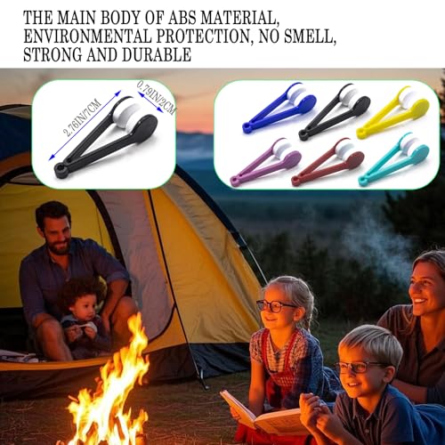 NCGDPZY 6-Pack Mini Microfiber Eyeglass & Sunglasses Cleaner Tool - Multi-Color, Tweezer Design, Eco-Friendly ABS, Portable with Hanging Hole, Perfect for Eyeglasses, Reading Glasses, and Sunglasses. - Image 5