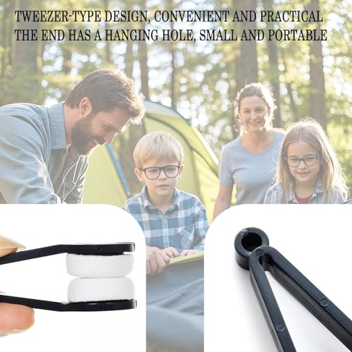 NCGDPZY 6-Pack Mini Microfiber Eyeglass & Sunglasses Cleaner Tool - Multi-Color, Tweezer Design, Eco-Friendly ABS, Portable with Hanging Hole, Perfect for Eyeglasses, Reading Glasses, and Sunglasses. - Image 3