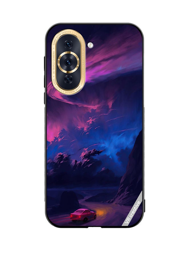 VR CREATIVE Protective Case Cover For Huawei Nova 10 Car On Empty Road Design Multicolour - Image 1
