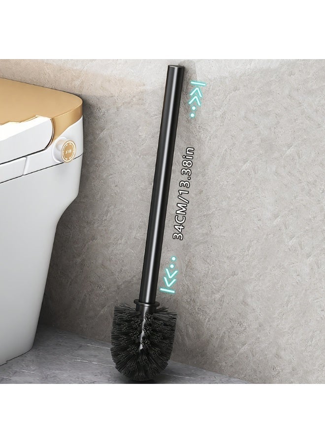 Yalla Pick Wall-Mounted Toilet Brush Holder with Storage Rack, Bathroom Organizer for Cleaning Brush and Spray Bottle, Space-Saving, No-Drill Easy Installation, Durable Material for Bathroom Cleaning - Image 3
