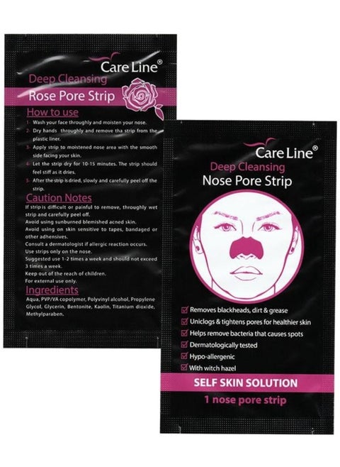 Rose Deep Cleansing Nose Strips Toning And Blackhead Removal 6 Strips