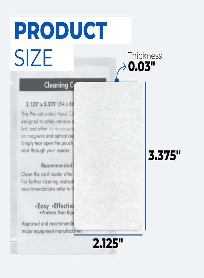 Xinafan 10 Pc 60622 Cleaning Card Compatible with Dymo LabelWriter 550 450 5XL 4XL Label Printer Cleaning Sheets Swipe, 3.375 x 2.125 Inch Card Reader POS Direct Thermal Swiper Cleaner, Normal, White - Image 2