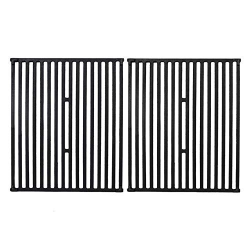 GGC 15 Inch Grill Grates Replacement for Broil King 9453-54, 9453-57, 9453-64, 9865-54, 9453-67, Broil-Mate, Silver Chef, Sterling Gas Grill, 2 PCS Cast Iron Cooking Grid Grates (15" x 12 3/4" Each) - Image 1