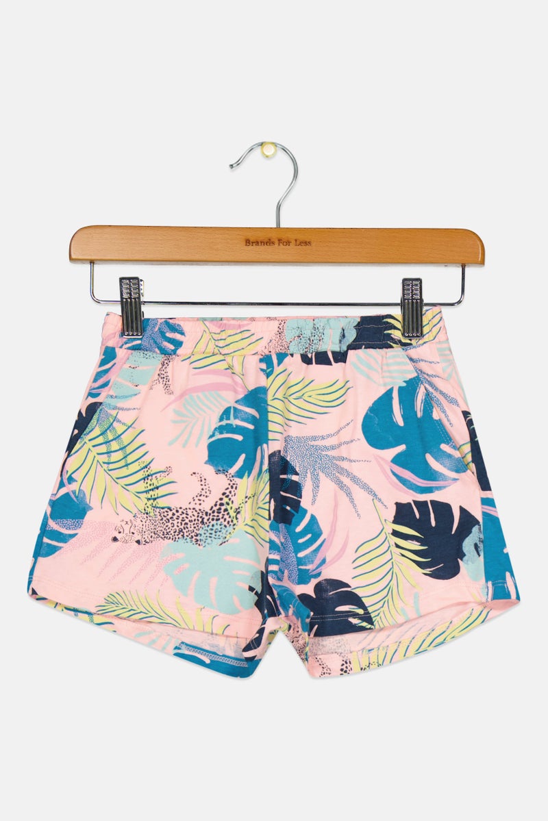 Cool Club Kids Girl Floral Print Shorts, Multicolor - Image 1