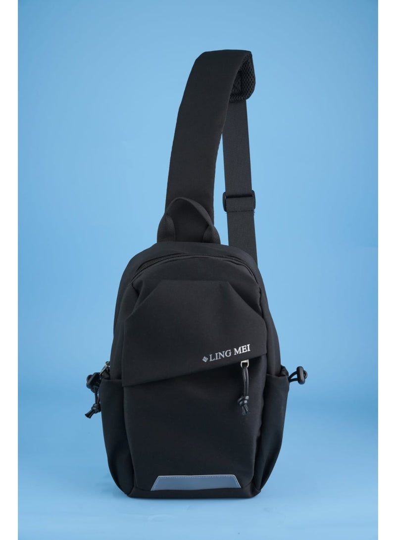 LING-MEI LBR2408 Black – Durable, Spacious & Lightweight Sports Bag - Image 1