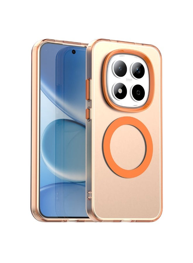 تي ام جراب ألترا شيلد لـ  Redmi Note 15 Pro 5G مضاد للصدمات | جراب حماية نحيف ومقاوم للبصمات مع ماج سيف و حماية الكاميرا - برتقالي - Image 1