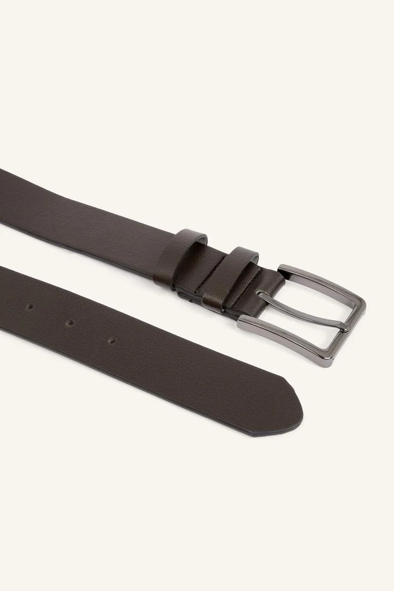 Defacto  Man Rectangle Clasp Faux Leather for Men | Best Price UAE
