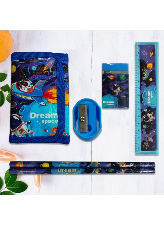 Party Propz Party Propz Return Gifts For Birthday For Kids -Sets Of 6Pcs Boys Space Theme Stationary Items|Best Birthday Return Gifts For Kids Or Children|Bulk Pack Returns Gift Set Ideas|Space Birthday,Multi  - Image 3