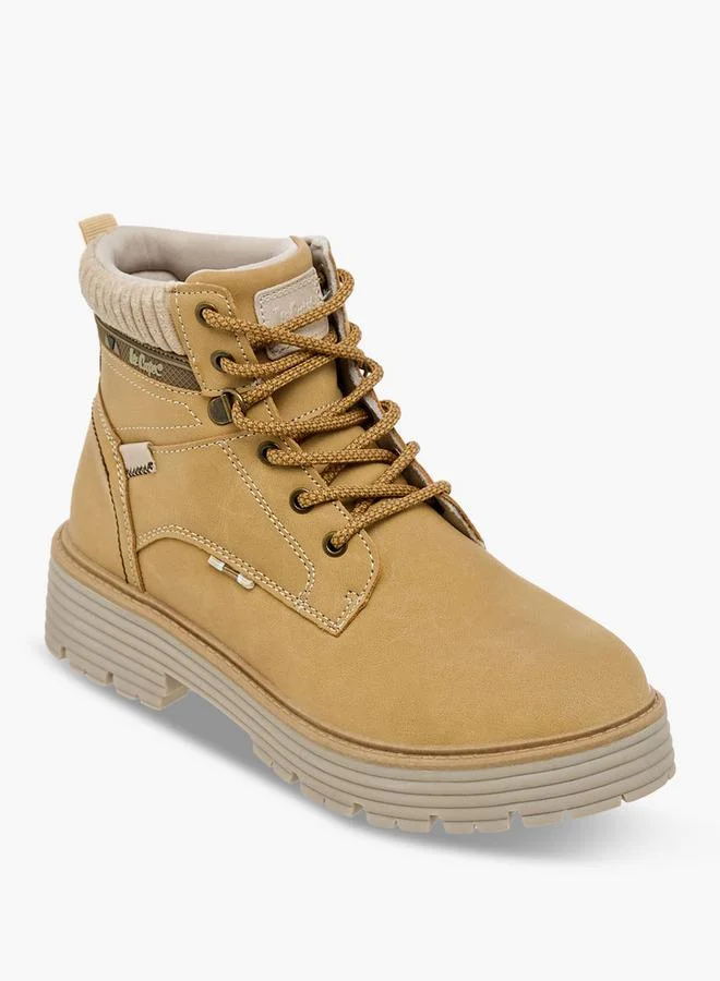 Lee Cooper Women Panelled Lace-Up Ankle Boots