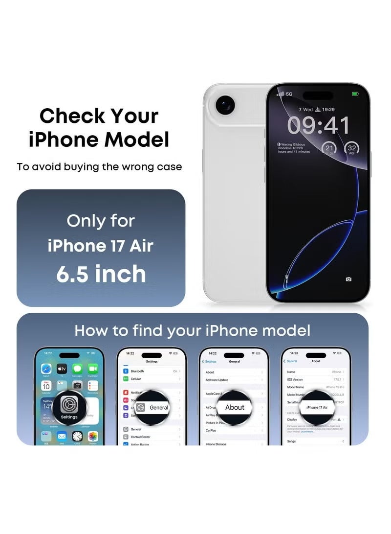 TIGER Liquid Silicone Soft Cover Case for iPhone 17 Air 6.5-Inch – Shockproof Protective Phone Case with Smooth Touch Finish & Microfiber Lining – Slim, Lightweight, Anti-Scratch Back Cover for iPhone 17 Air – Full Edge Protection & Precise Fit - Image 2