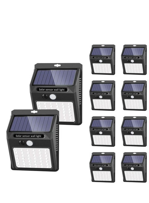 42 LED Solar Powered Cordless Light (Pack of 10) – IP65 Waterproof & Dustproof, 3 Adjustable Modes, Outdoor Motion Sensor Lighting for Garden, Patio, Fence, Garage – Energy Efficient & Durable