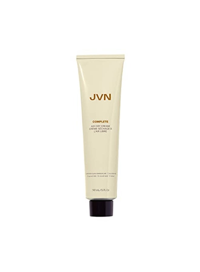 JVN No Heat Complete Air Dry Cream 5 Fl Oz Hair Smoothing Cream Enhances Your Natural Texture Curl Cream and Wavy Hair Products Silicone Free - Image 1