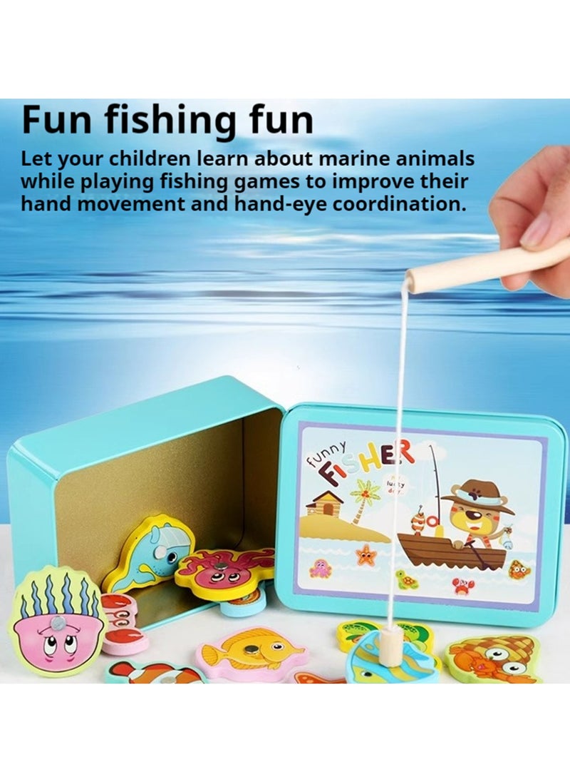 Magnet Fishing Game, Wooden Fishing Toy, Children's Fishing Game, Focus, Hand Eye Coordination Exercise, Kindergarten 1, Baby 2, Toy - pzsku/Z23D2E7A5FCDBFAC8D256Z/45/_/1721874410/b28b56d3-bf55-4eed-8bcb-21d3352638ae