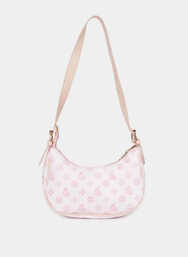 Styli Printed Design Shoulder Bag with Adjustable Strap