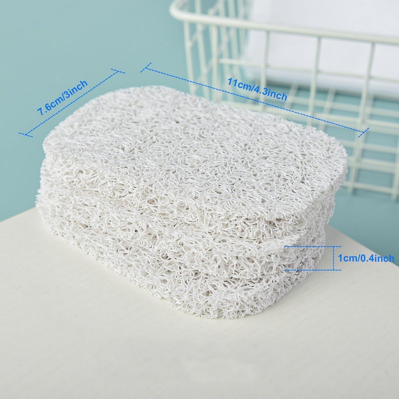 Yadream 4PCS White Soap Holder PadBPA-Free Savers Pads for Soap Dish,Easy to Clean Soap Lifting Pads Suitable for Shower Kitchen Bathroom Bathroom Travel Hotel Cleaning Products - Image 2