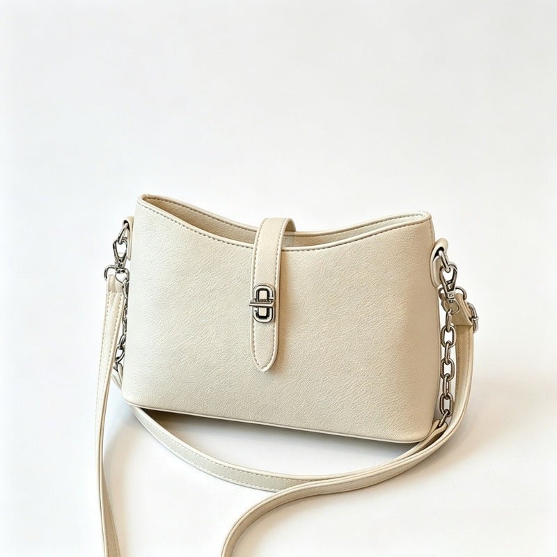 QUARRYUS Women Luxury Vintage Lock Chain Hobo Bag Large Capacity Shoulder Crossbody Handbag - Image 1