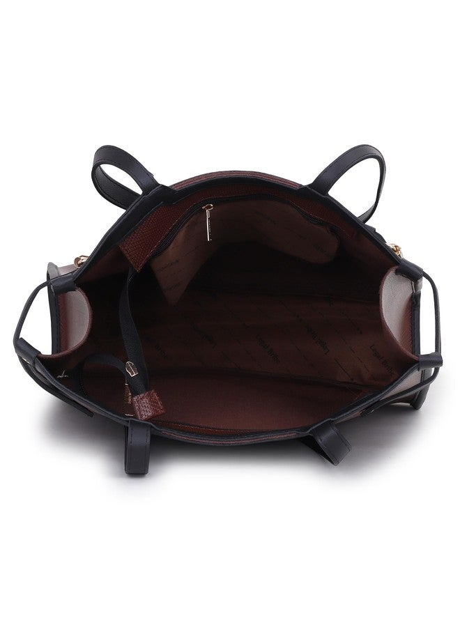 LEGAL BRIBE Stylish Buckle Tote Bag (Brown) - Image 3
