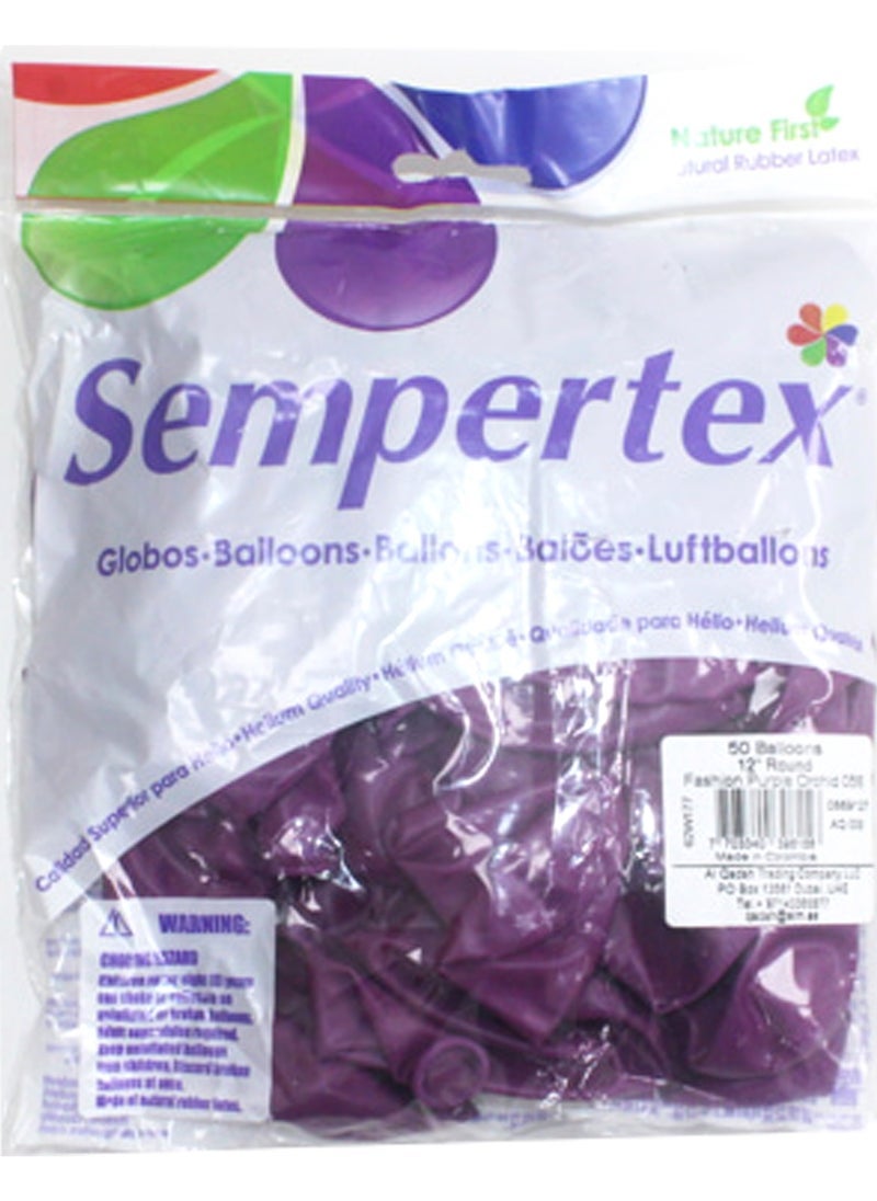 سيمبرتكس بالون أوركيد بنفسجي 50 قطعة / كيس - Image 2