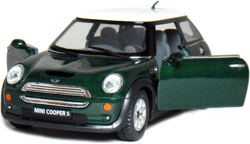 Kinsmart 5 Mini Cooper S 1:28 Scale Die-Cast Model Car (Green) - Image 3