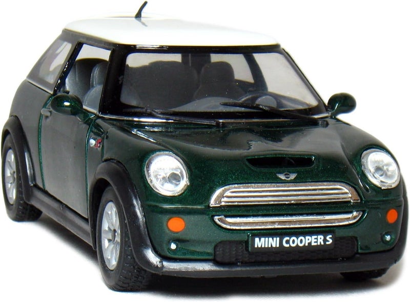Kinsmart 5 Mini Cooper S 1:28 Scale Die-Cast Model Car (Green) - Image 1