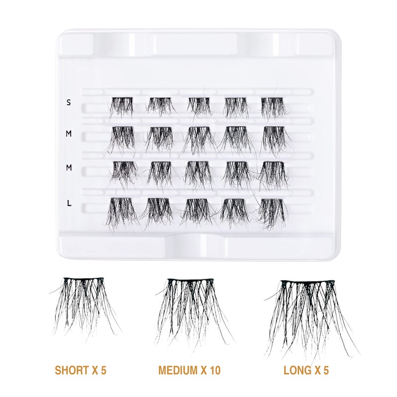 i.Envy i•ENVY Extended Real Mink Lash Clusters Lashes DIY Salon Lash Extension Apply Underneath Natural Lashes for Perfect Lash Extension Effect, False Eyelashes Reusable - Image 2