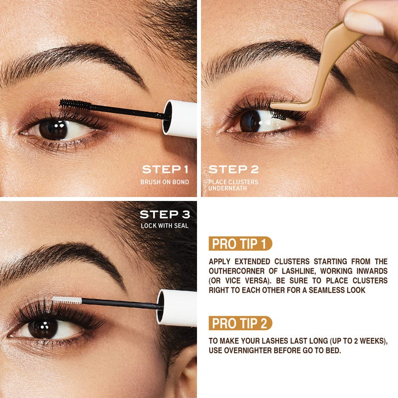 i.Envy i•ENVY Extended Real Mink Lash Clusters Lashes DIY Salon Lash Extension Apply Underneath Natural Lashes for Perfect Lash Extension Effect, False Eyelashes Reusable - Image 5