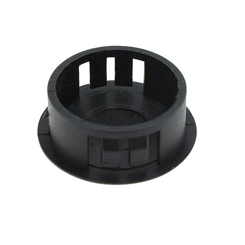 Maxmoral 40pcs 1" Flush Mount Black Plastic Body and Sheet Metal Hole Plug, Furniture Fencing Post Pipe Insert End Caps - Image 2