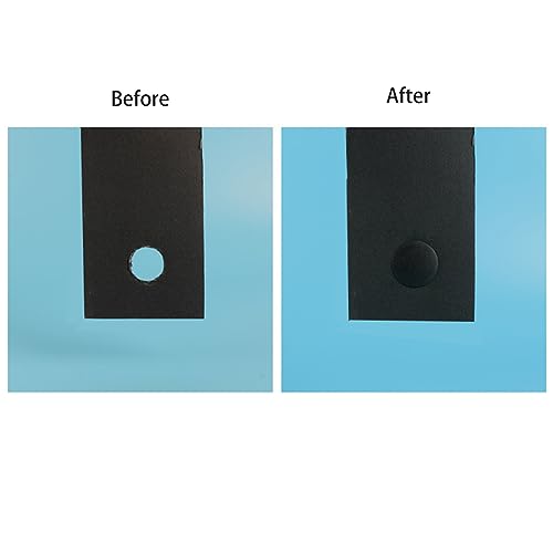 Maxmoral 40pcs 1" Flush Mount Black Plastic Body and Sheet Metal Hole Plug, Furniture Fencing Post Pipe Insert End Caps - Image 5