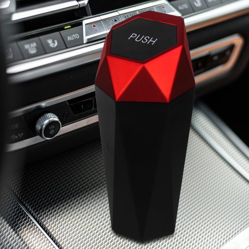 Car Trash Can Waste Holder Vehicle Trash Bin Portable Mini Dustbin Automotive Small Garbage Bin - Image 4