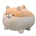 EHOTONG Shiba Inu Dog Plush Pillow Corgi Stuffed Animal Plush Toy Hug Pillow Gifts for Girl Boy Brown 157in - Image 4