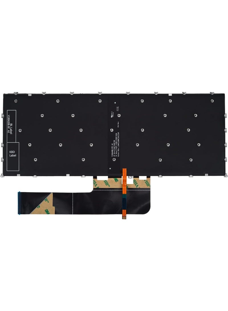 Terabyte استبدال لوحة مفاتيح مضاءة جديدة لجهاز Lenovo ideaPad Flex 5-14ARE05 5-14IIL05 5-14ITL05 5-14ALC05، Yoga 7-14ITL5 7-14ARE05 7-14IIL05 سلسلة لابتوب تخطيط أمريكي - Image 2