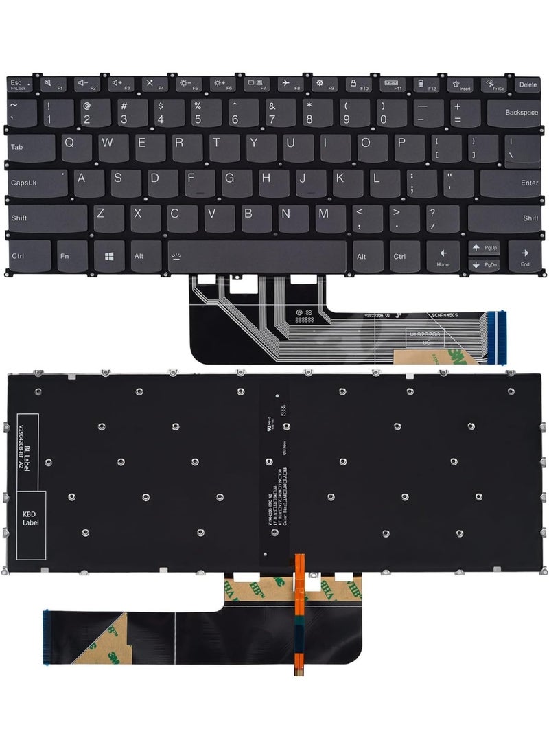 Terabyte استبدال لوحة مفاتيح مضاءة جديدة لجهاز Lenovo ideaPad Flex 5-14ARE05 5-14IIL05 5-14ITL05 5-14ALC05، Yoga 7-14ITL5 7-14ARE05 7-14IIL05 سلسلة لابتوب تخطيط أمريكي - Image 3