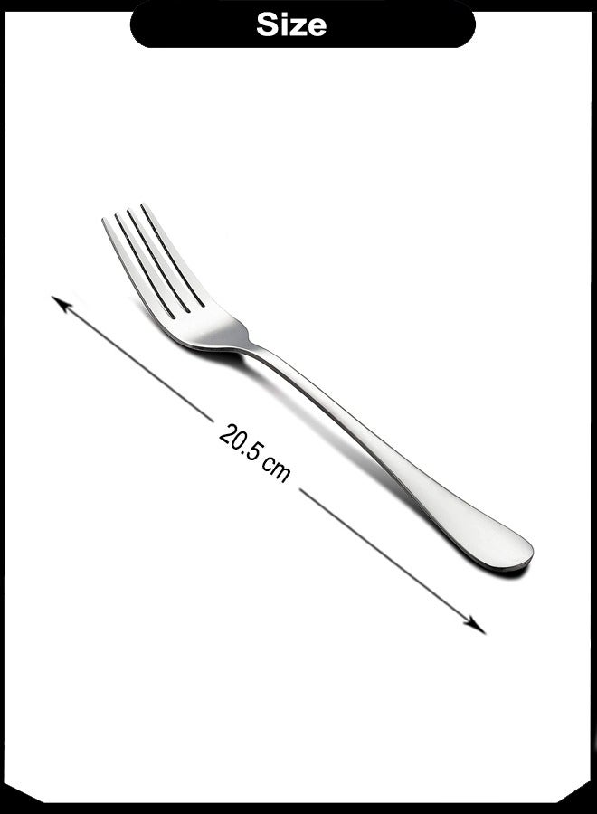 Majestic مجموعة شوك العشاء من الفولاذ المقاوم للصدأ ماجستيك، 6 قطع، 20.5 سم، تشطيب مصقول، متينة، قبضة مريحة، مثالية للاستخدام اليومي، الفنادق، والحفلات - Image 5