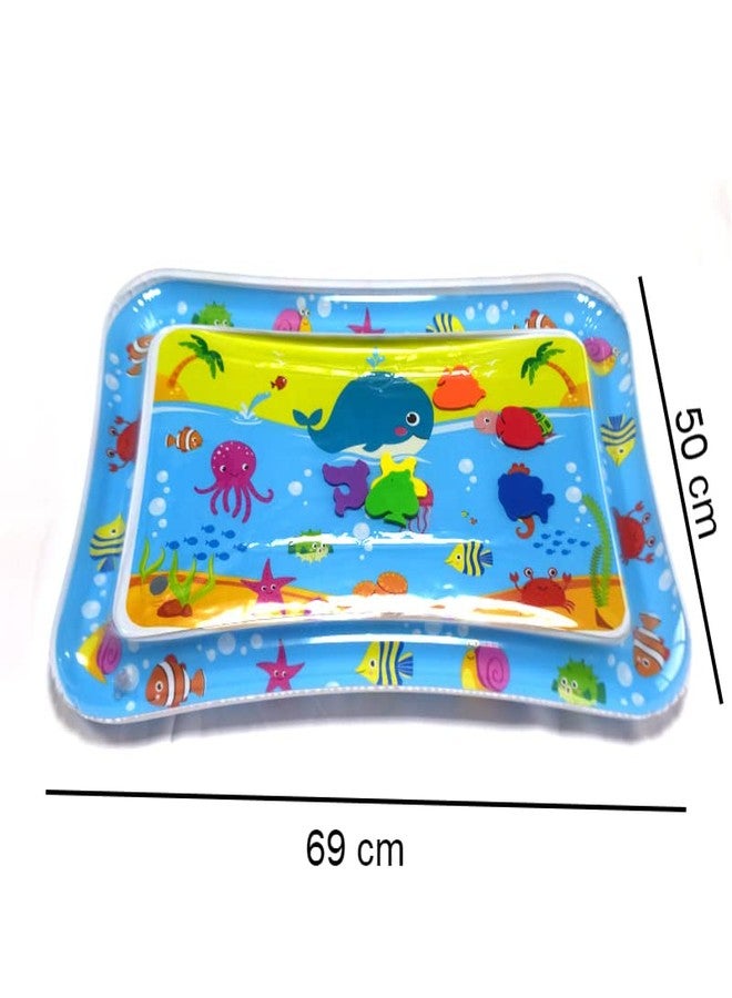 VENJA (LABEL) Baby Slapped Pad Water Mat | Ractangle Shape Baby Kids Toys Inflatable Tummy Time Water Play Mat Fun Activity Pool Cushion Crawling Mat (Multiprint/Design) - Image 2
