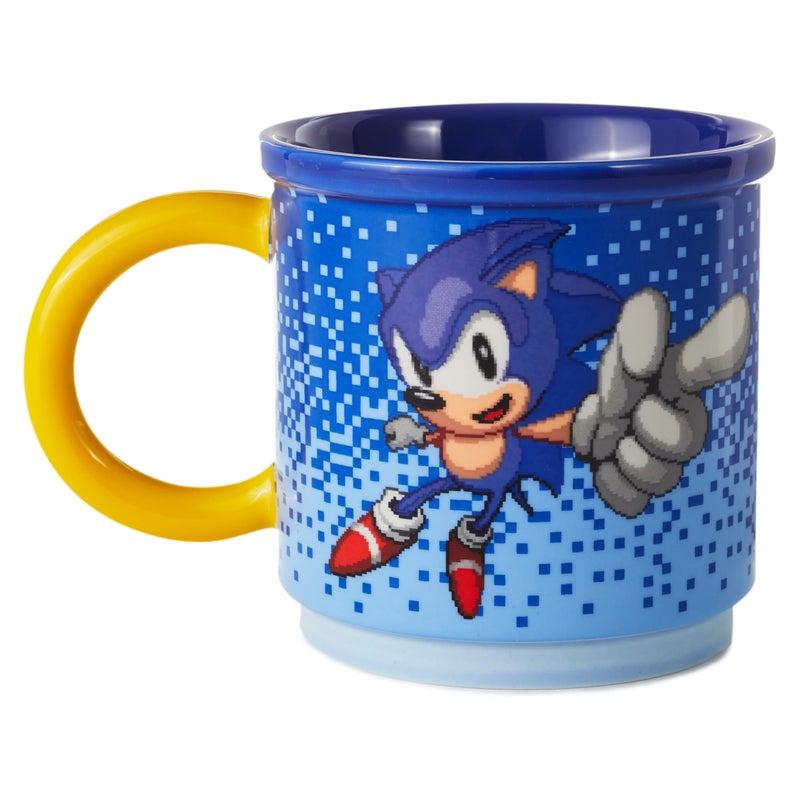 Hallmark Sega Sonic The Hedgehog Gotta Go Faster Mug 19 oz Gift for Grads Gamers Coworkers