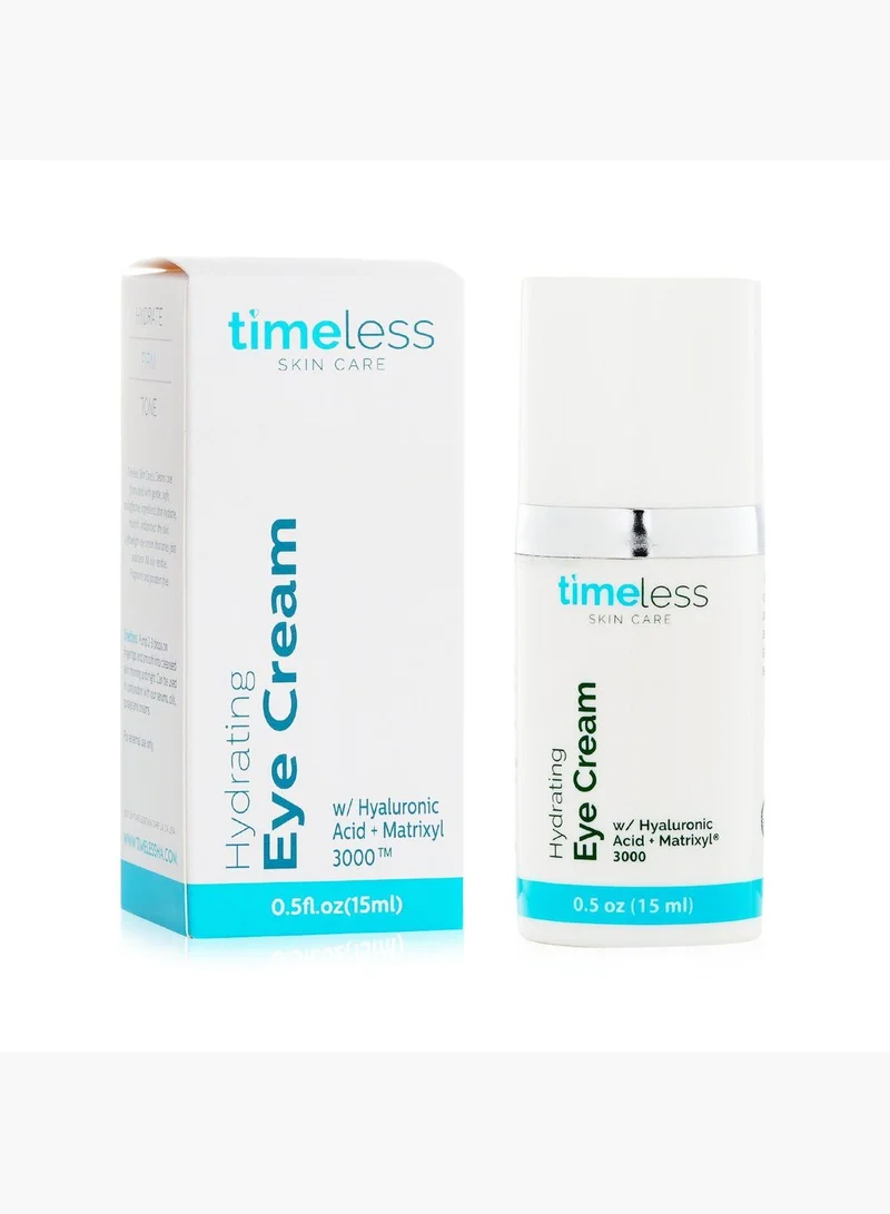 Timeless Skin Care Hydrating Eye Cream W/ Hyaluronic Acid +Matrixyl 3000