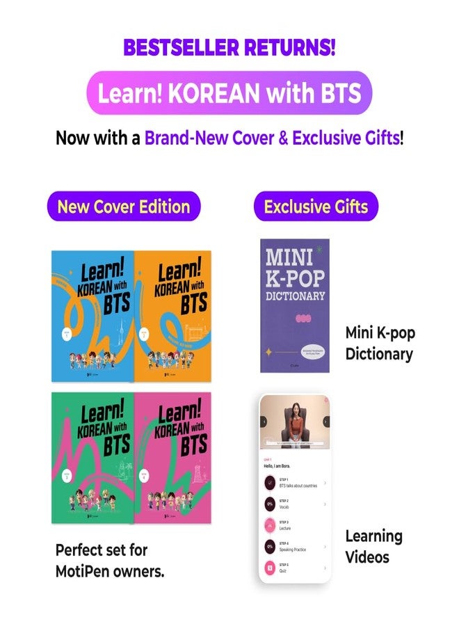 CAKE Learn! Korean with BTS New Cover Edition - Book Only - Image 2