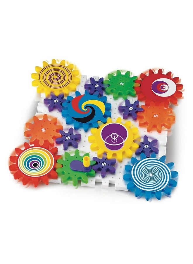 Quercetti Kaleido Gears - 55 Piece Building Set With 3 Different Sized Gears, Medium - Image 1