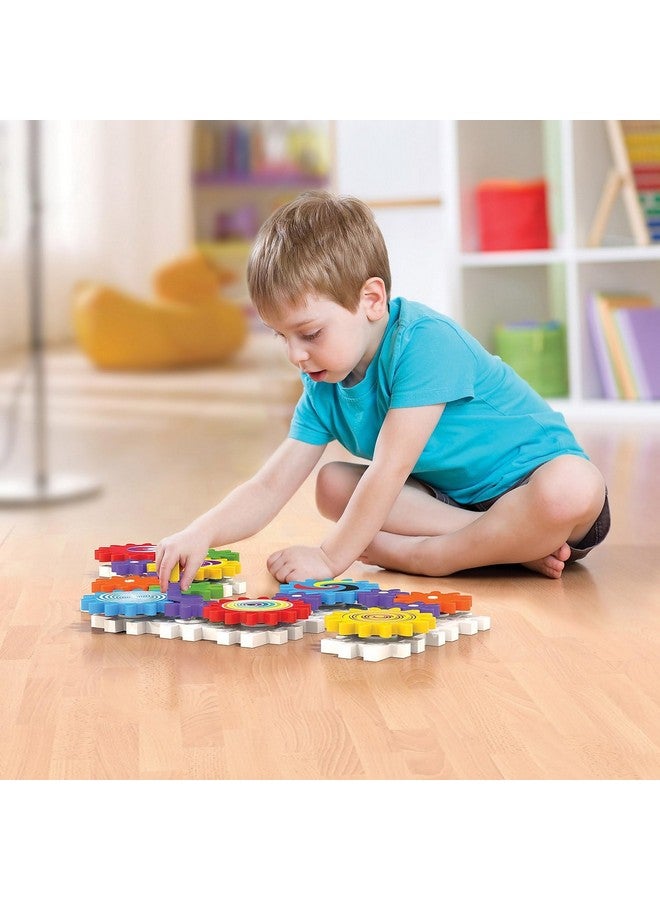 Quercetti Kaleido Gears - 55 Piece Building Set With 3 Different Sized Gears, Medium - Image 3