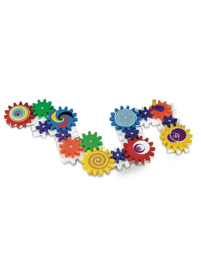Quercetti Kaleido Gears - 55 Piece Building Set With 3 Different Sized Gears, Medium - Image 2