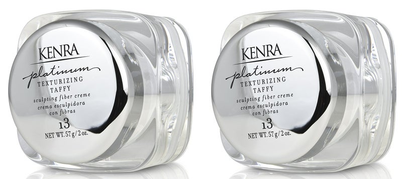 Kenra Professional Kenra Platinum Texturizing Taffy 13  Styling Fiber Crme  Medium Hold Defines Details  Smooths Styles Superior Control for Sculpting Short  Long Hairstyles All Hair Types  2 fl Oz 2Pack