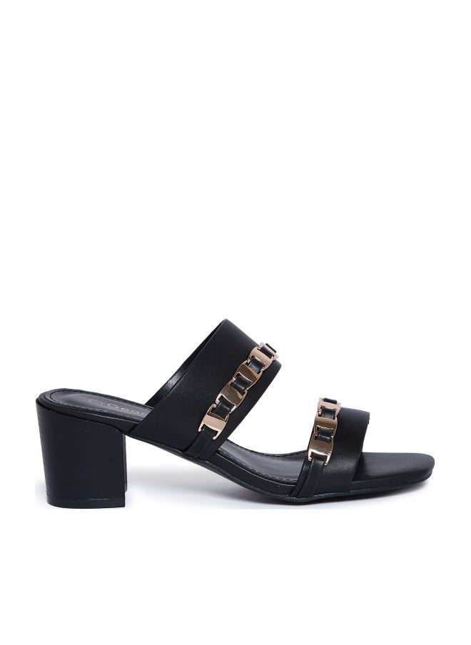 Geoomnii Mid Heel Sandals for Women – Comfortable Stylish Heeled Sandals for Office, Party & Daily Wear - Image 1