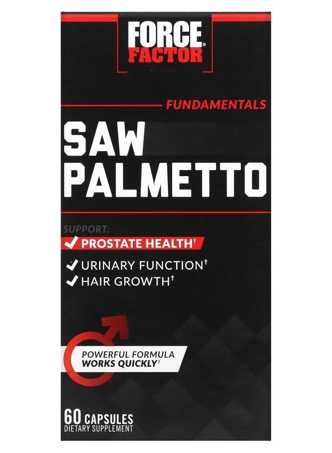 Force Factor Fundamentals Saw Palmetto 60 Capsules